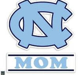 UNC Logo Mom Vinyl Decal - 3"